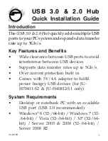 Preview for 1 page of SIIG JU-H70411-S2 Quick Installation Manual