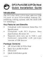 SIIG JU-P20612-S1 Quick Installation Manual preview