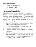 Preview for 2 page of SIIG LB-US0314-S1 Installation Manual