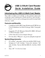 SIIG USB 2.0 Switch Quick Installation Manual preview