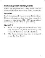 Preview for 5 page of SIIG USB 3.0 Flash Memory Card Reader Installation Manual