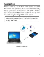 Preview for 7 page of SIIG USB 3.0 to SATA Hard Drive with SD reader Enclosure - 2.5" User Reference Manual