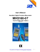 SIKA MH3160-07 User Manual preview