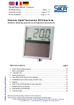 Preview for 9 page of SIKA SolarTemp Operating Manual