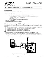 Preview for 1 page of Silicon Laboratories C8051F30 series User Manual