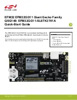 Preview for 1 page of Silicon Laboratories EFM32 EFM32GG11 Giant Gecko Series Quick Start Manual