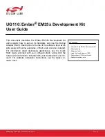 Preview for 1 page of Silicon Laboratories EM35 Series User Manual