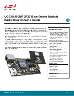 Preview for 1 page of Silicon Laboratories UG338 User Manual