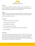 Preview for 2 page of Silicon Solar PathLight series Instruction Manual