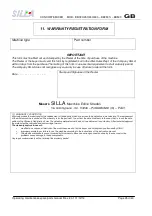 Preview for 25 page of SILLA BB 180 F Operating, Maintenance, Spare Parts Manual