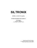 SILTRONIX LA-600 Operating & Service Manual preview