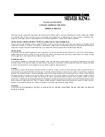 Preview for 4 page of Silver King SKF72D/C10 Technical Manual And Replacement Parts List