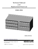 Silver King SKF72D Technical Manual And Replacement Parts List preview