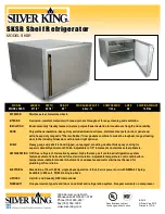 Silver King SKSR Specifications preview