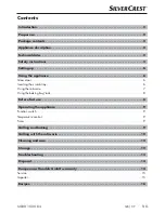 Preview for 4 page of Silvercrest 274498 Operating Instructions Manual