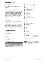 Preview for 5 page of Silvercrest 274498 Operating Instructions Manual