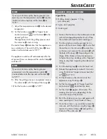 Preview for 14 page of Silvercrest 274498 Operating Instructions Manual