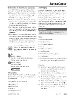 Preview for 58 page of Silvercrest 274498 Operating Instructions Manual