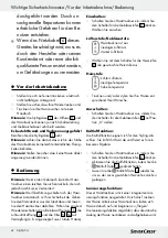 Preview for 41 page of Silvercrest 274860 Operating Instructions And Safety Advices