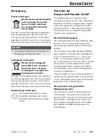 Preview for 18 page of Silvercrest 276990 Operating Instructions Manual