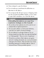 Preview for 10 page of Silvercrest 288660 Operating Instructions Manual