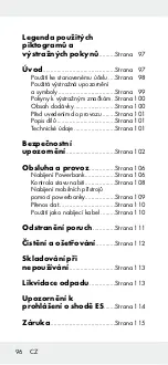 Preview for 95 page of Silvercrest 289484 Operation And Safety Notes