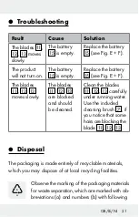 Preview for 21 page of Silvercrest 303779 Operation And Safety Notes