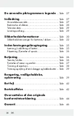 Preview for 26 page of Silvercrest 303779 Operation And Safety Notes