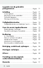 Preview for 70 page of Silvercrest 303779 Operation And Safety Notes