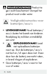 Preview for 76 page of Silvercrest 303779 Operation And Safety Notes