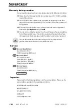 Preview for 21 page of Silvercrest 305804 Operating Instructions Manual