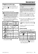 Preview for 10 page of Silvercrest 315311 Operating Instructions Manual