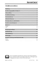 Preview for 4 page of Silvercrest 322353 1901 Operating Instructions Manual