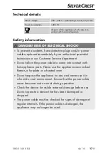 Preview for 20 page of Silvercrest 322353 1901 Operating Instructions Manual