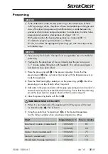 Preview for 34 page of Silvercrest 330913 1907 Operating Instructions Manual