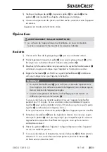 Preview for 38 page of Silvercrest 337534 2001 Operating Instructions Manual