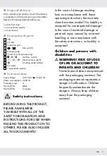 Preview for 8 page of Silvercrest 339810 1910 Operation And Safety Notes