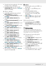 Preview for 18 page of Silvercrest 356445 2004 Operation And Safety Notes