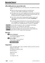 Preview for 63 page of Silvercrest 359393 2007 Operating Instructions Manual