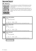 Preview for 50 page of Silvercrest 360253 2010 Operating Instructions Manual