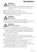 Preview for 59 page of Silvercrest 360253 2010 Operating Instructions Manual