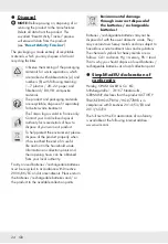 Preview for 24 page of Silvercrest 364478 2010 Operation And Safety Notes