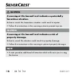 Preview for 9 page of Silvercrest 367098 2101 Operating Instructions Manual