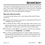 Preview for 34 page of Silvercrest 367098 2101 Operating Instructions Manual