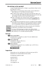 Preview for 142 page of Silvercrest 368340 2101 Operating Instructions Manual