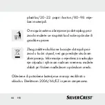 Preview for 66 page of Silvercrest 368358-2010 Operation And Safety Notes