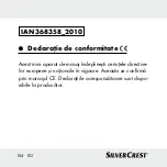 Preview for 104 page of Silvercrest 368358-2010 Operation And Safety Notes