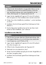 Preview for 39 page of Silvercrest 375646 2104 Operating Instructions Manual