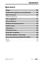 Preview for 110 page of Silvercrest 385372 2107 Operating Instructions Manual