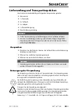 Preview for 28 page of Silvercrest 389185 2104 Operating Instructions Manual